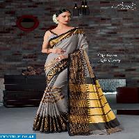 Aura nosheen Wholesale cotton Silk Sarees